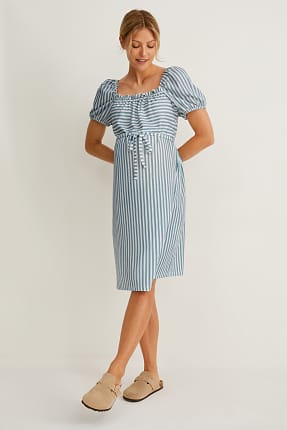 zwangerschapsjurk wit lang