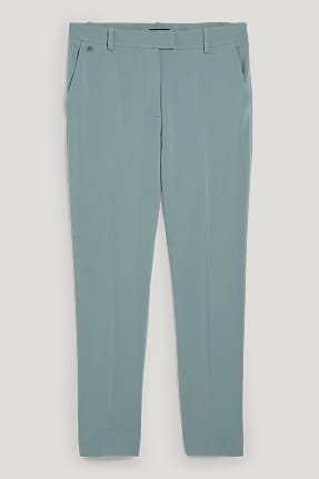Plátěné kalhoty - mid waist - slim fit