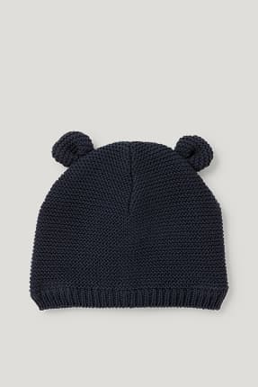 Pletená čepice pro miminka - bio bavlna