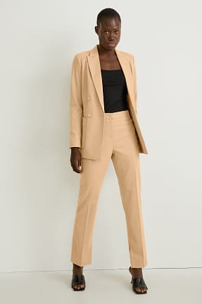 Pantalons de tela - cintura mitjana - straight fit - reciclats