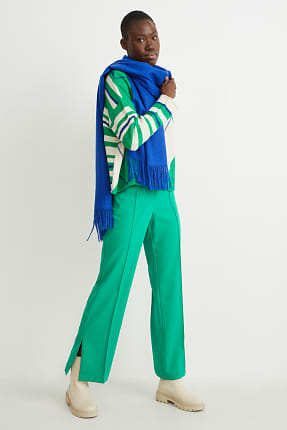 Pantalons de tela - cintura alta - ajust recte - reciclats