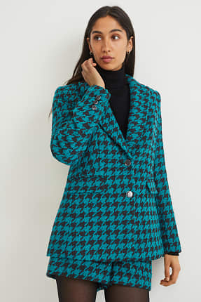 Blazer de teixit bucle - regular fit - estampat