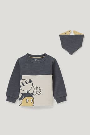Mickey Mouse - conjunt - dessuadora i pitet bandana reversible per a nadó