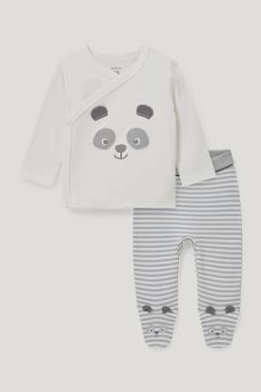 Erstlingsoutfit - Bio-Baumwolle - 2 teilig