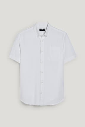 Overhemd - regular fit - button down - biokatoen