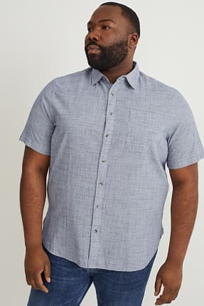 Camicia - regular fit - collo all'italiana