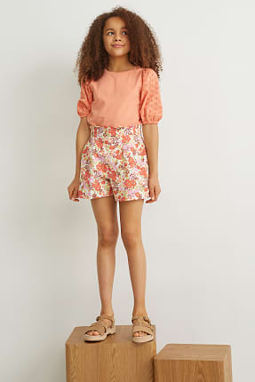 Shorts - gebloemd