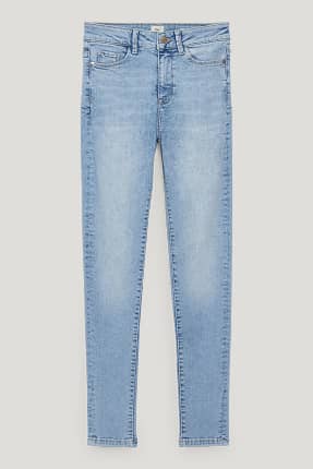 Skinny jeans - mid-rise waist - shaping jeans - LYCRA®