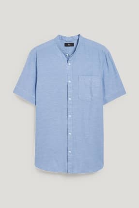 Camisa - regular fit - cuello mao