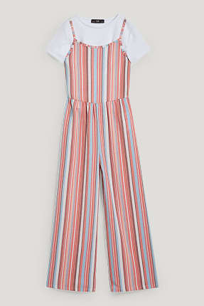 Set - T-shirt en jumpsuit - 2-delig