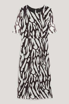 Dress with knot detail - patterned