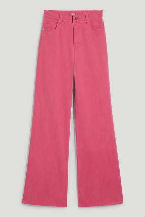 Loose fit jeans - high waist - LYCRA®