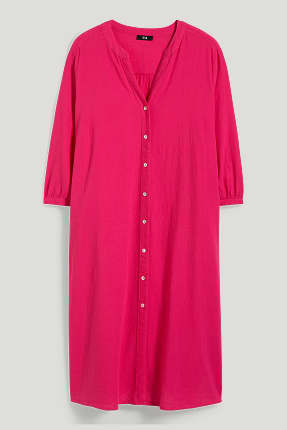 Vestido camisero - mezcla de lino