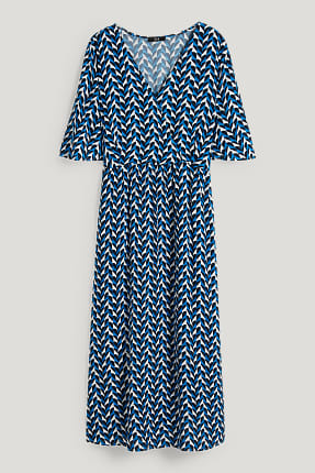 Vestido cruzado - estampado