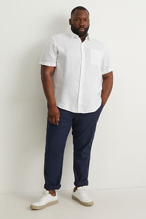 Pantaloni chino - tapered fit - misto lino