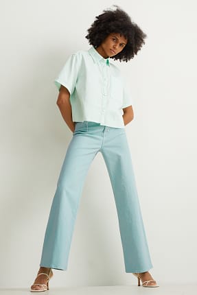 Loose fit jeans - high waist - LYCRA®
