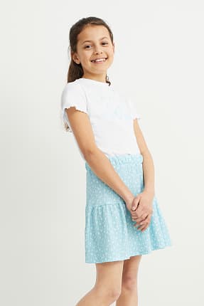 Set - tricou cu mânecă scurtă și fustă - 2 piese
