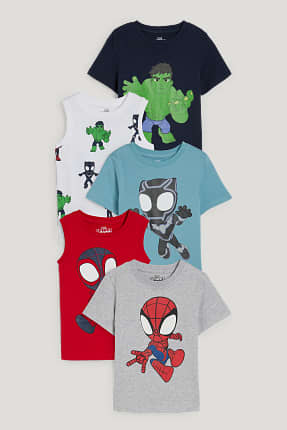 Paquet de 5 - Marvel - 2 tops i 3 samarretes de màniga curta