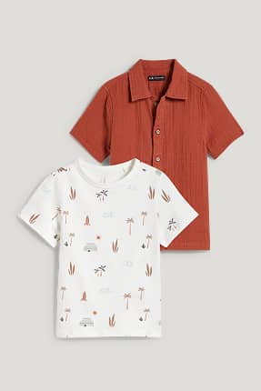 Conjunt - camisa i samarreta de màniga curta - 2 peces