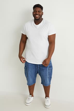 Shorts di jeans cargo - LYCRA®