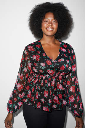 CLOCKHOUSE - blusa di chiffon - a fiori
