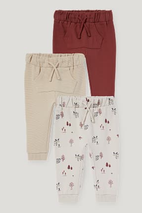 Paquet de 3 - animals del bosc - pantalons de xandall per a nadó