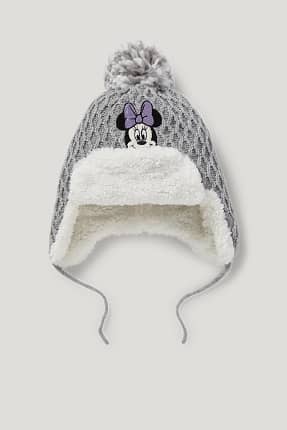 Myszka Minnie - niemowlęca czapka z dzianiny