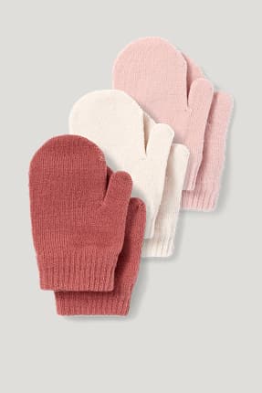 Multipack of 3 - baby mittens