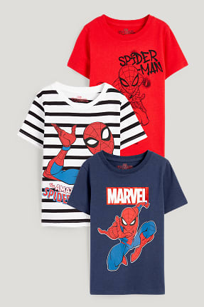Paquet de 3 - Spiderman - samarreta de màniga curta