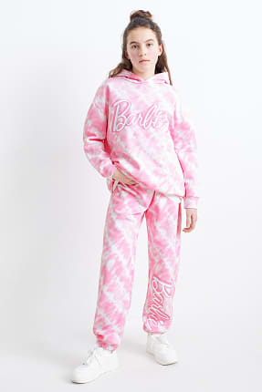 Barbie - set - hoodie en joggingbroek - 2-delig - met patroon