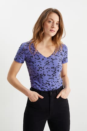 Camisetas basicas mujer c&a clearance