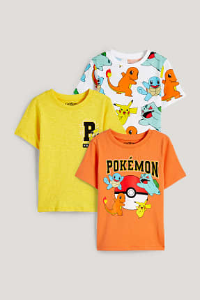 Paquet de 3 - Pokémon - samarreta de màniga curta