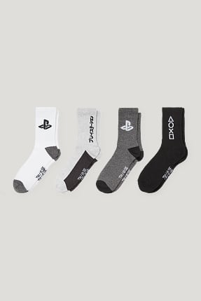 Lot de 4 - PlayStation - chaussettes à motif