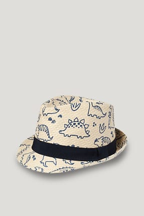 Dinosaur - baby straw hat
