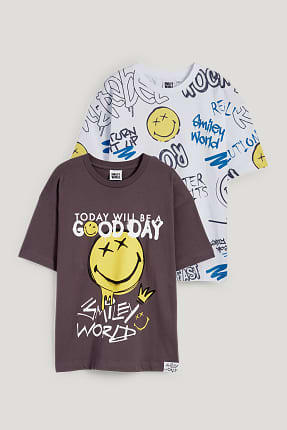 Multipack 2 ks - SmileyWorld® - tričko s krátkým rukávem