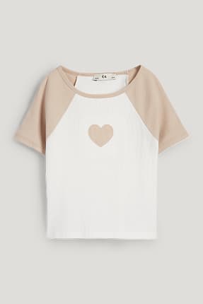 Motiv srdce - tričko s krátkým rukávem