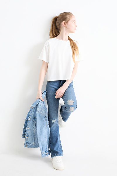 Nakupujte aktuální módu: Děti - Flared jeans - LYCRA®