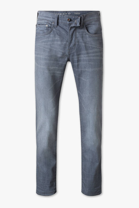 Muži - Slim jeans - džíny - šedé