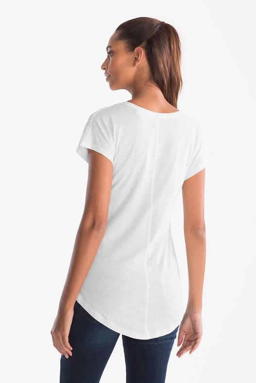 Femei - T-shirt - alb-crem