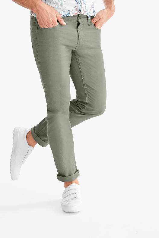 Tendință - Pantaloni - Slim Fit - verde