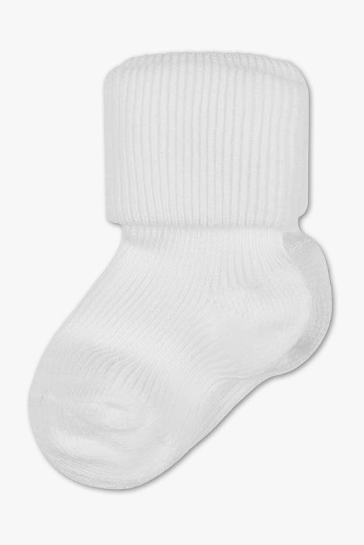 Bebeluși - Newborn socks - alb