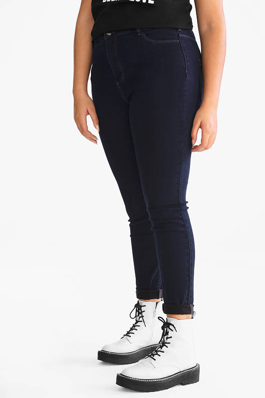 Femei - Super skinny jeans - denim-albastru închis