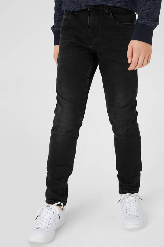 Enfant - Slim jean - jean gris foncé