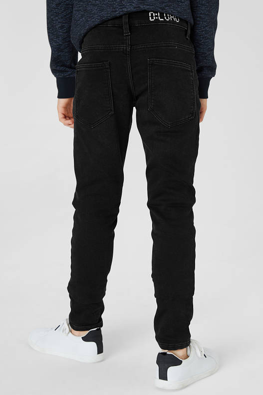 Bambini - Slim jeans - jeans termici - jog denim - jeans grigio scuro