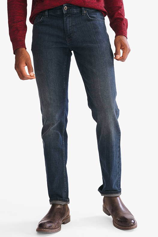 Bărbați - Straight jeans - denim-albastru