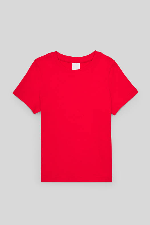 Copii - Tricou cu mânecă scurtă - roșu