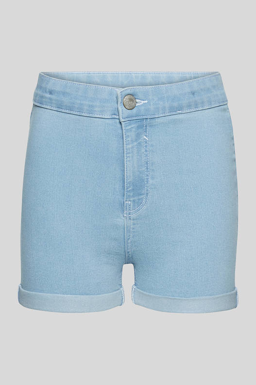 Promoții - Pantaloni scurţi de blugi - denim-albastru deschis