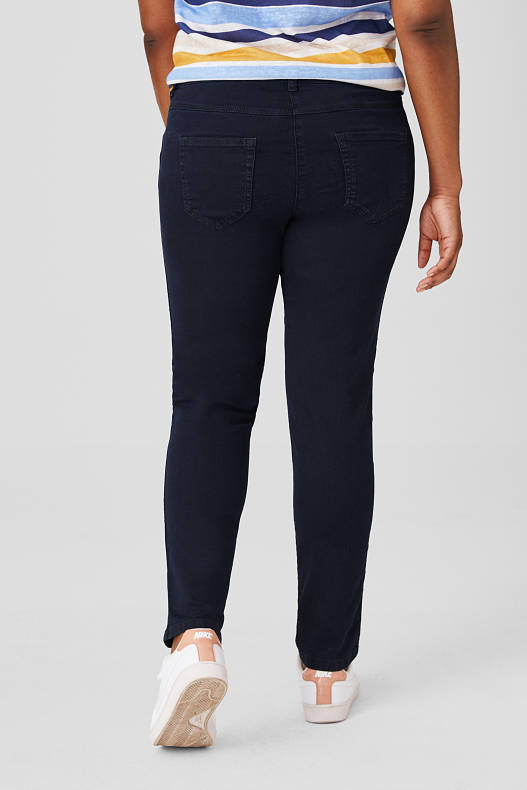 Ženy - Skinny jeans - džíny - tmavomodré