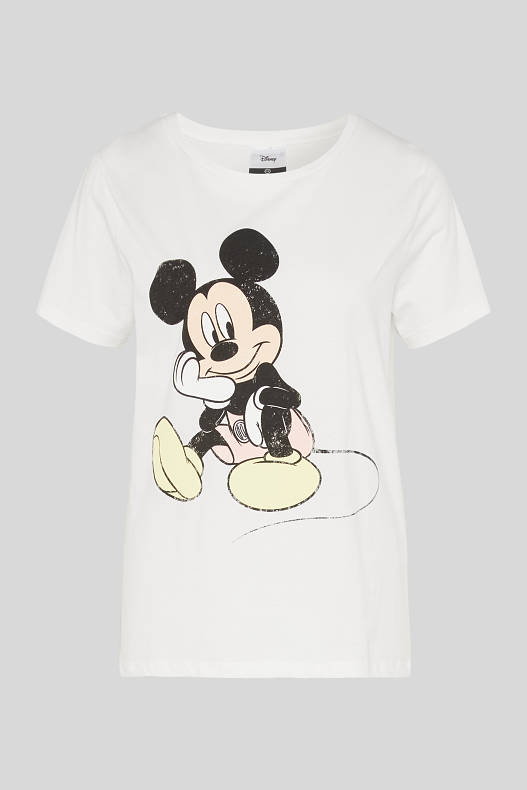 Promotions - T-shirt - Mickey Mouse - blanc crème