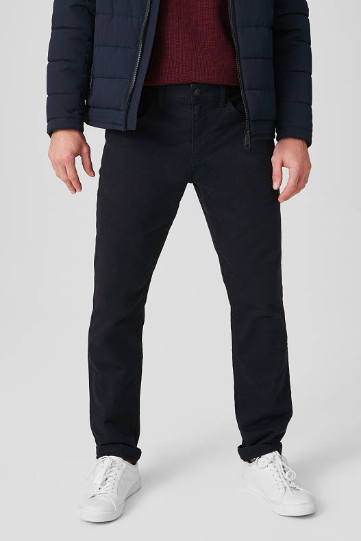 Tendință - Pantaloni - Regular Fit - albastru închis